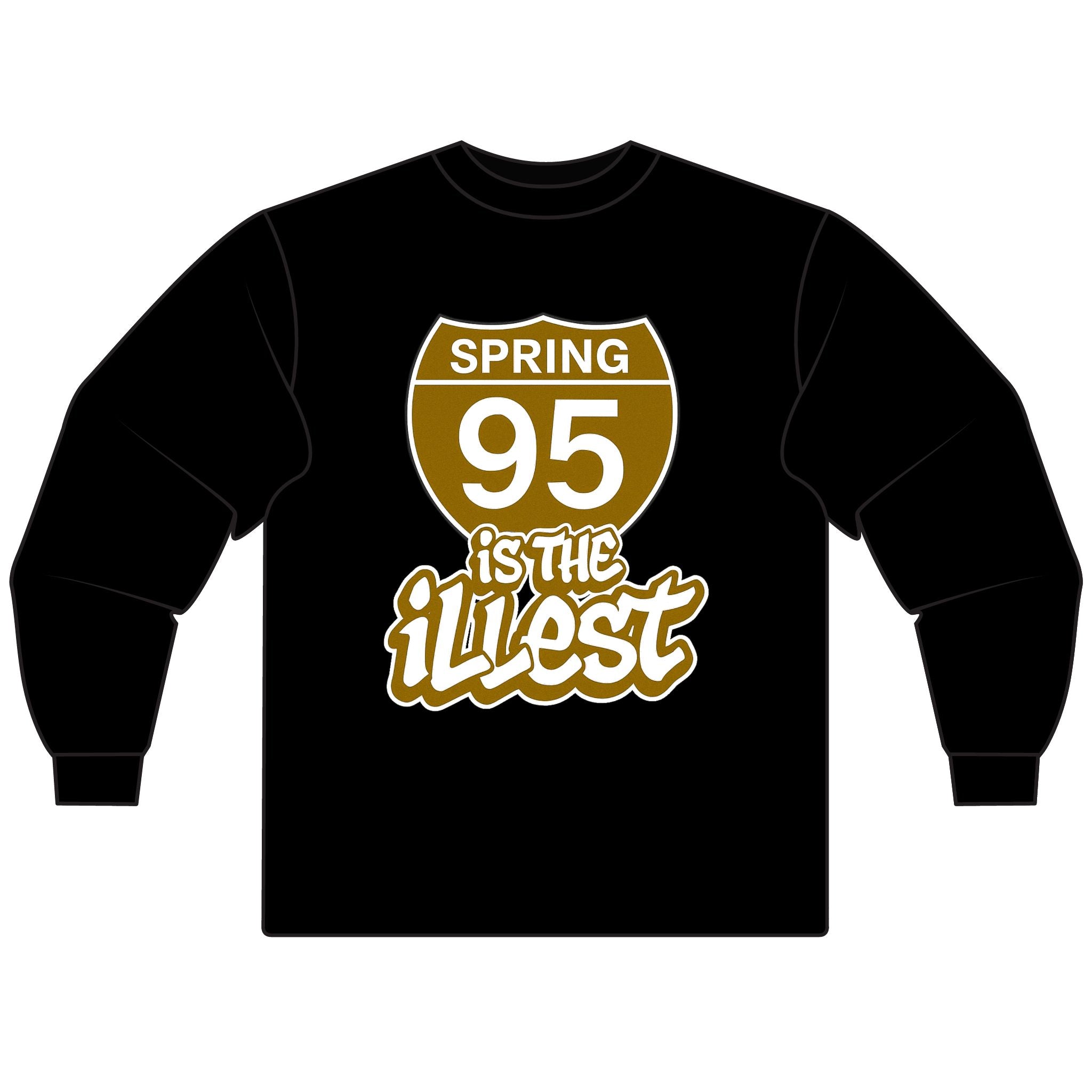 "Spring 95 Is The Illest” Interstate Long-Sleeved Tee – Exclusive Edition (Black & Gold)