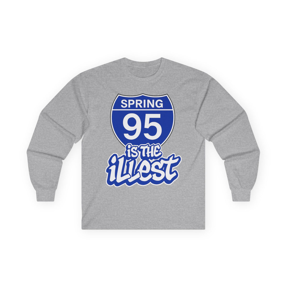 Spring 95 is the Illest Long Sleeve Tee (Blue & White)