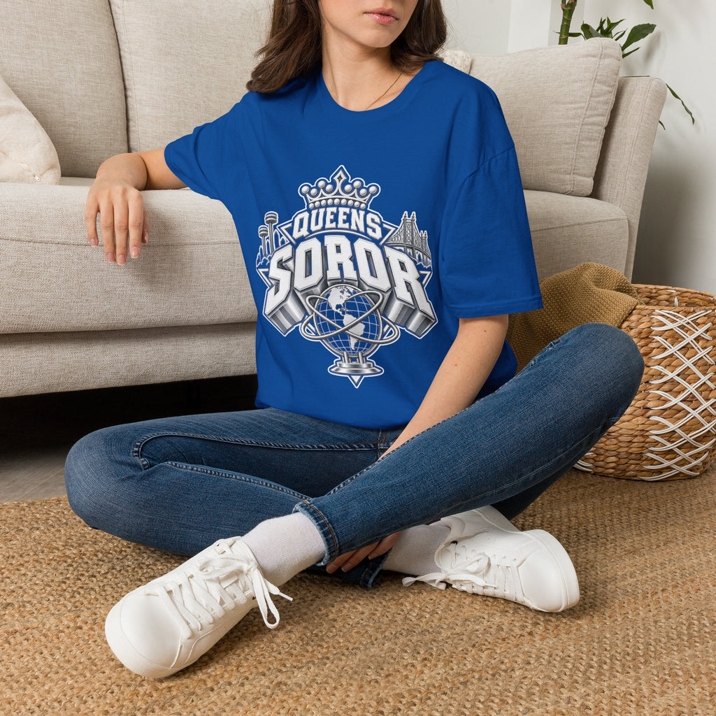 Queens Soror T-Shirt — Crown & City Skyline Greek Life Tee