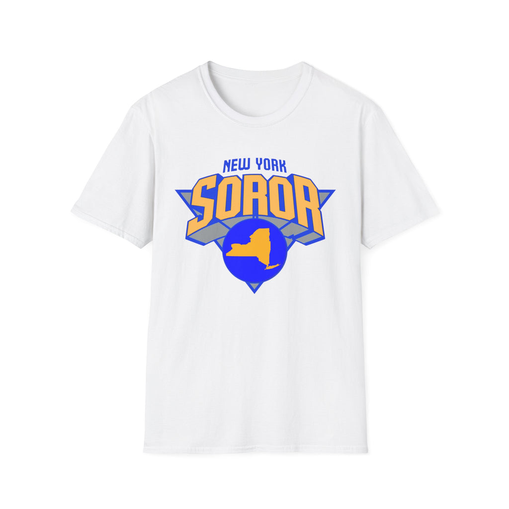 New York Soror B-Ball Themed T-Shirt (Blue and Gold)