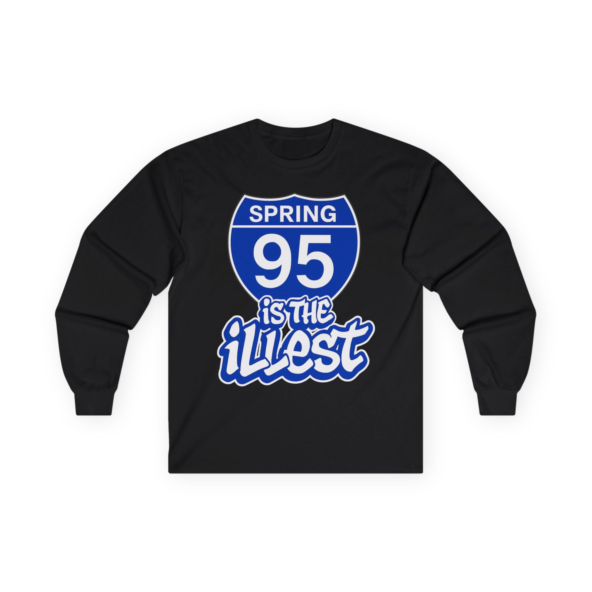 Spring 95 is the Illest Long Sleeve Tee (Blue & White)