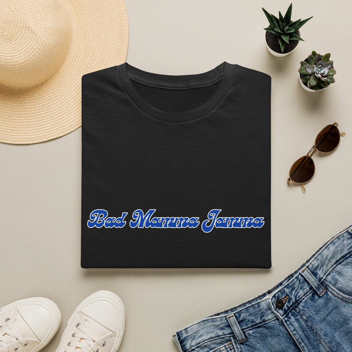 T-Shirt — "Bad Mamma Jamma" Script Tee