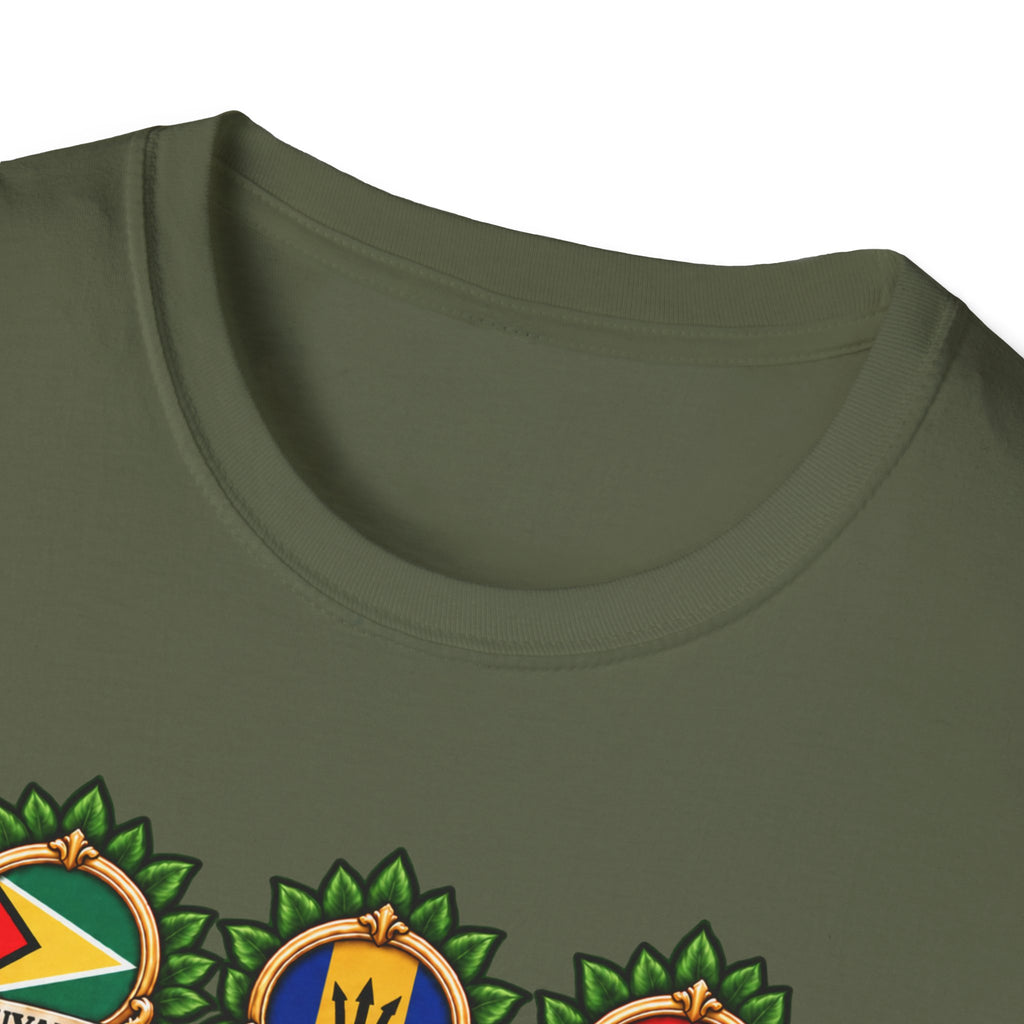Personalized Family Roots T-Shirt — Custom Ancestry Tree With Flags