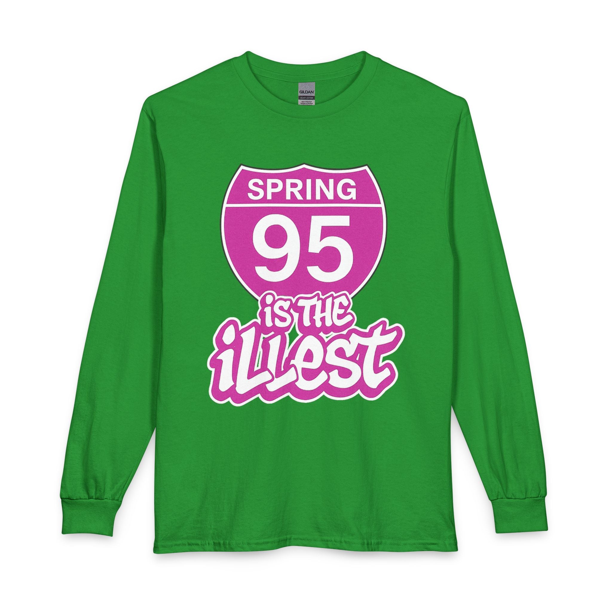 "Spring 95 Is The Illest” Long-Sleeved Tee – Exclusive Edition (Pink & Green)