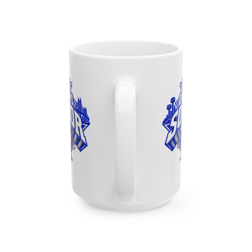 Ceramic Mug — Queens Soror (Blue & White) Coffee Cup (11oz & 15oz)