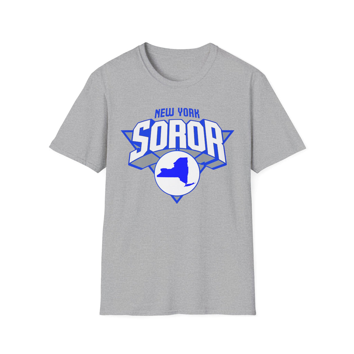 New York Soror B-Ball Themed T-Shirt (Blue and White)