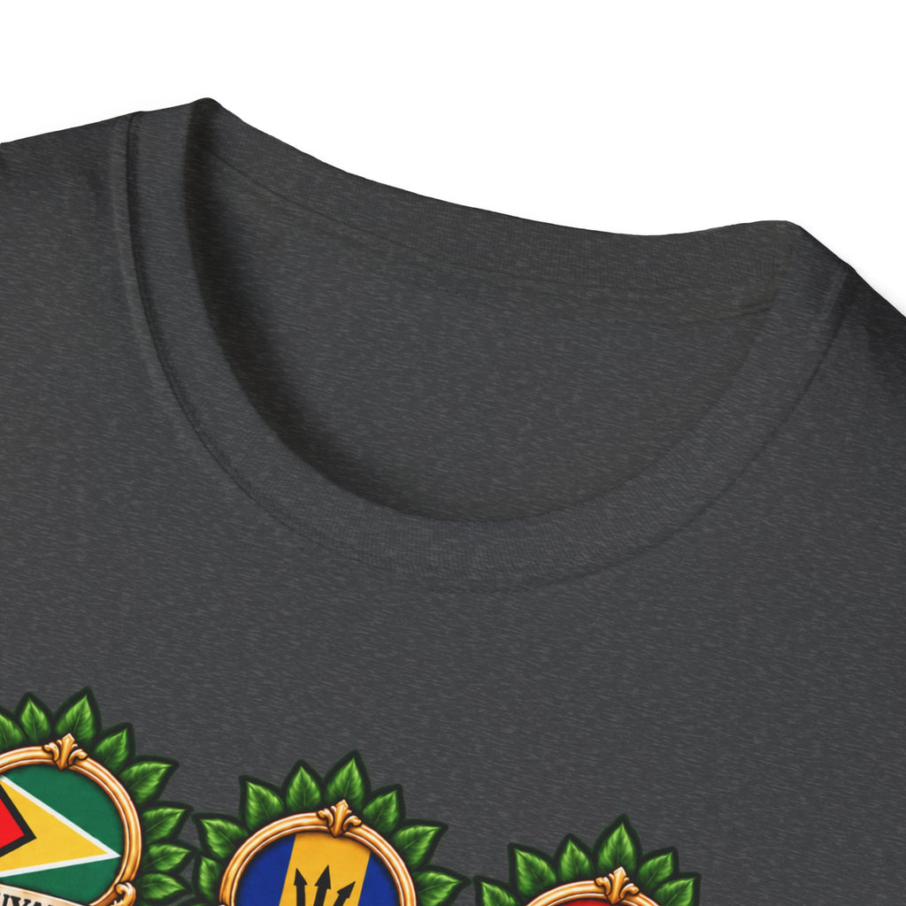 Personalized Family Roots T-Shirt — Custom Ancestry Tree With Flags