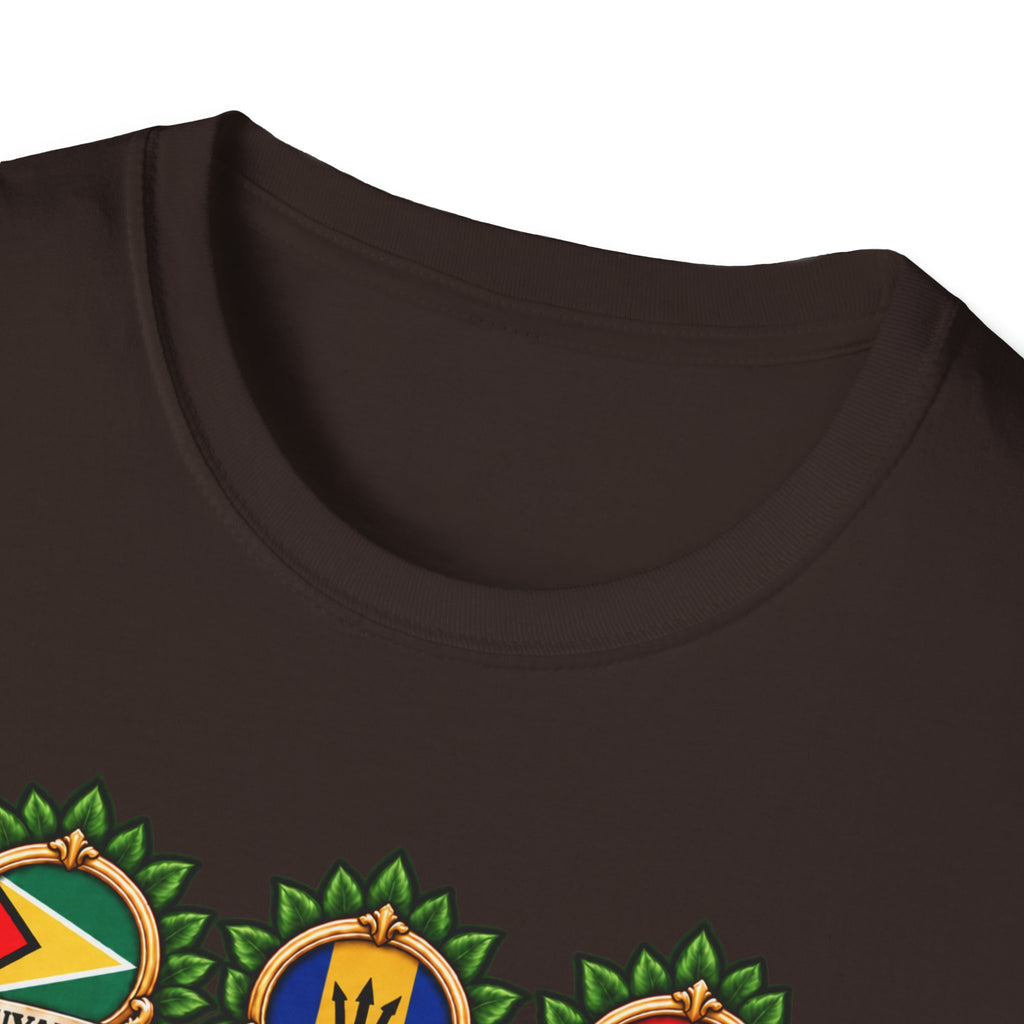 Personalized Family Roots T-Shirt — Custom Ancestry Tree With Flags