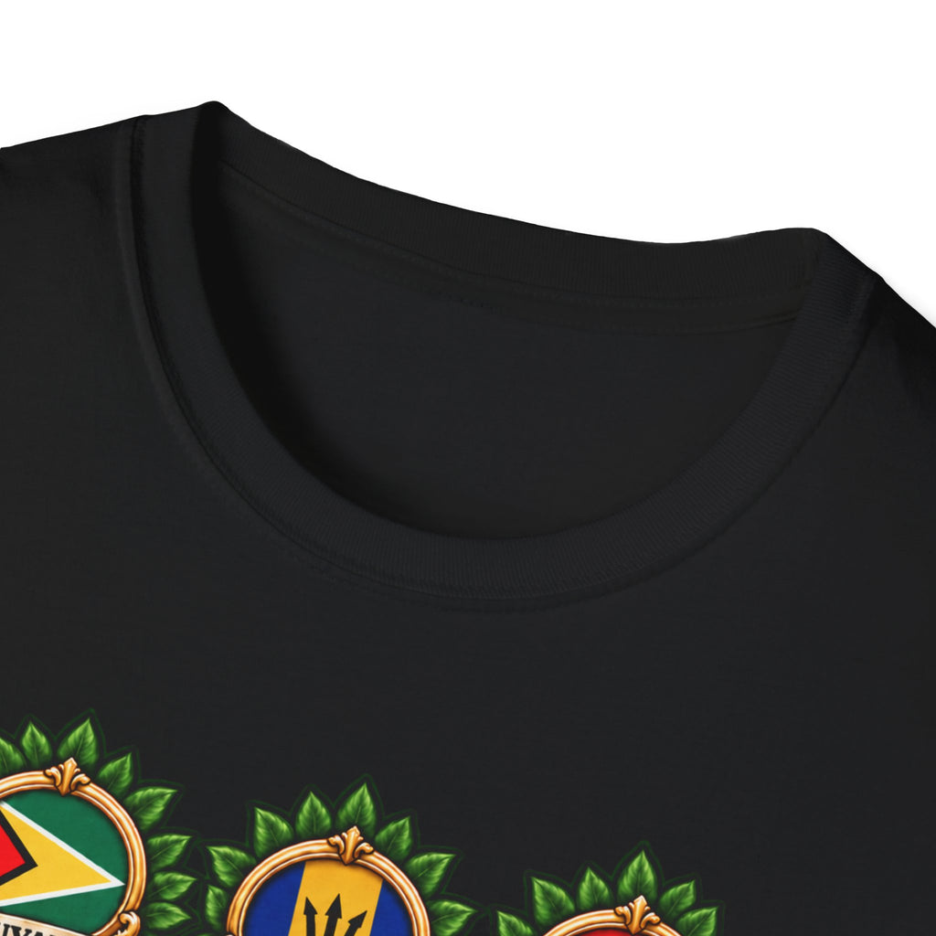 Personalized Family Roots T-Shirt — Custom Ancestry Tree With Flags
